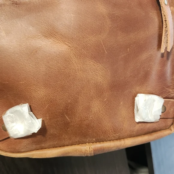 Bellvari Brown Leather Backpack - Picture 13 of 13